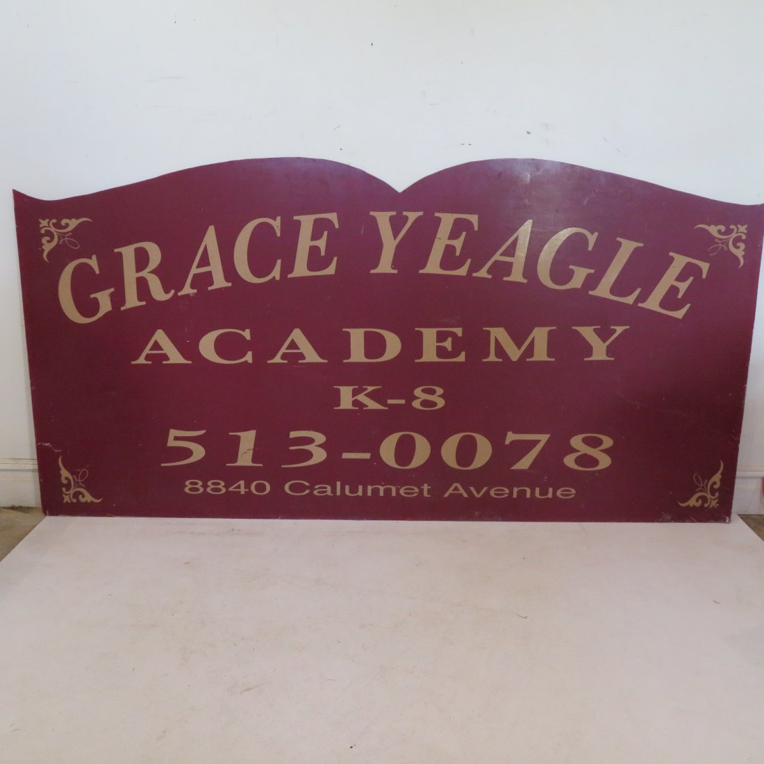 2 large wooden advertising signs (1 of 3)