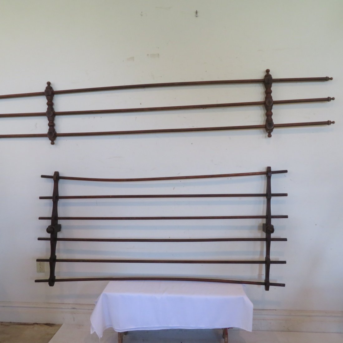 2 wood hanging quilt racks (1 of 5)