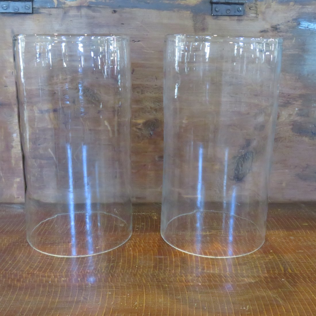 2 hurricane glass shades (1 of 2)