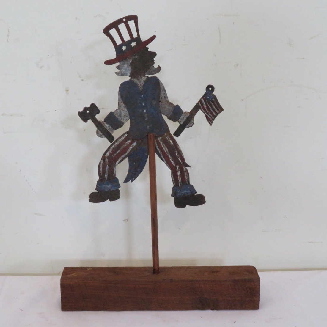 Tin folk art Uncle Sam w/moveable arms & legs (1 of 4)