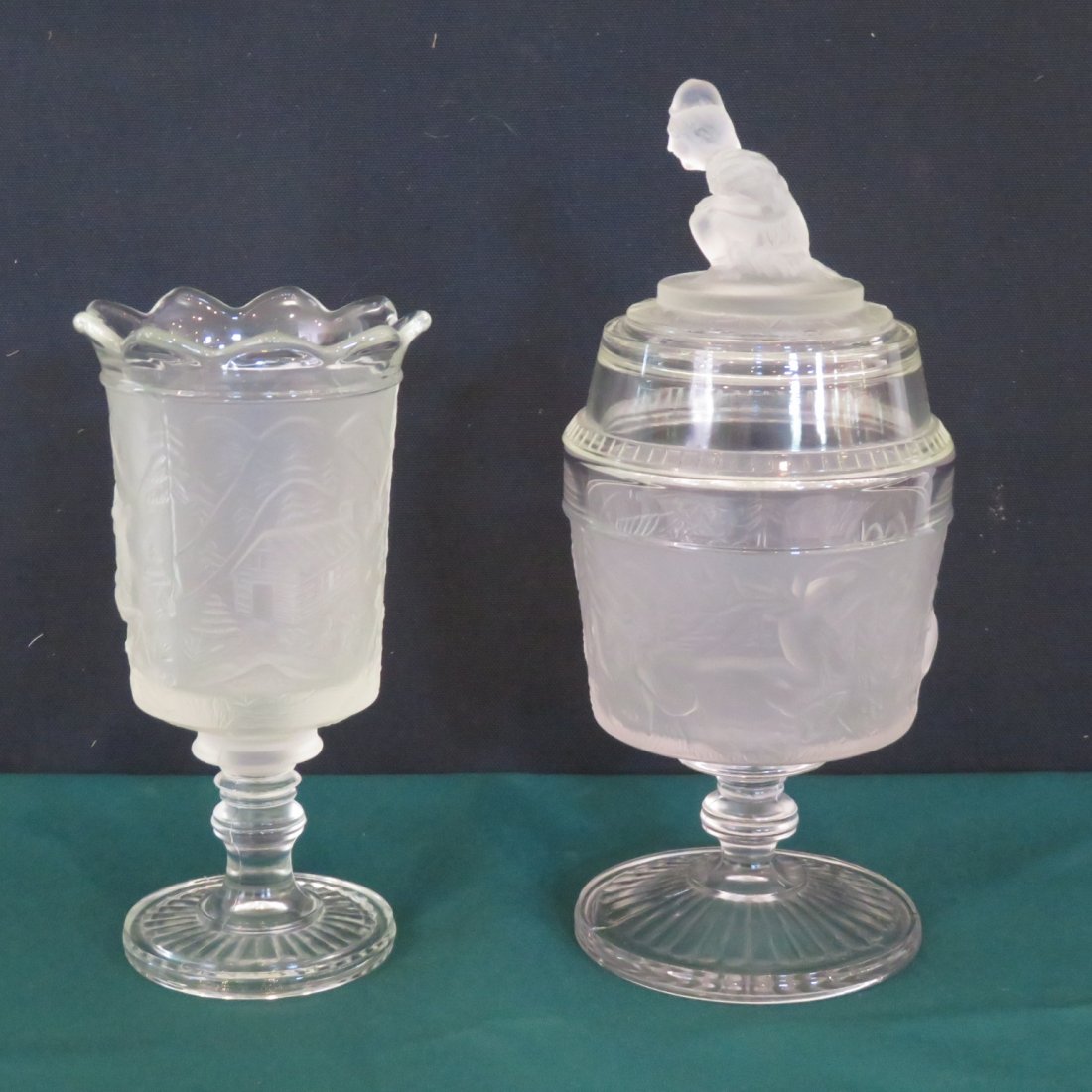 2 EAPG Westward Ho, covered sugar and spooner (1 of 2)