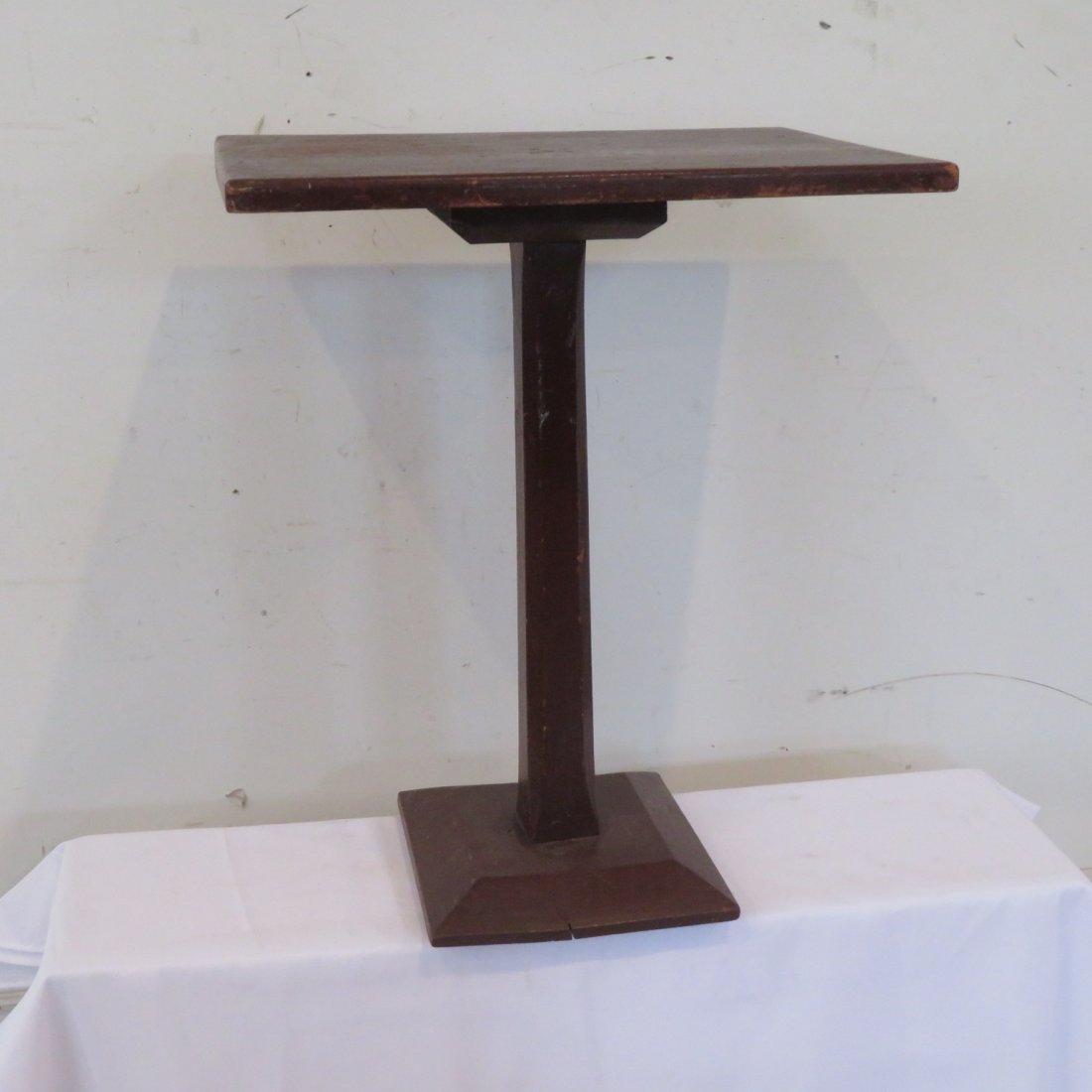 Primitive pine stand table (1 of 4)