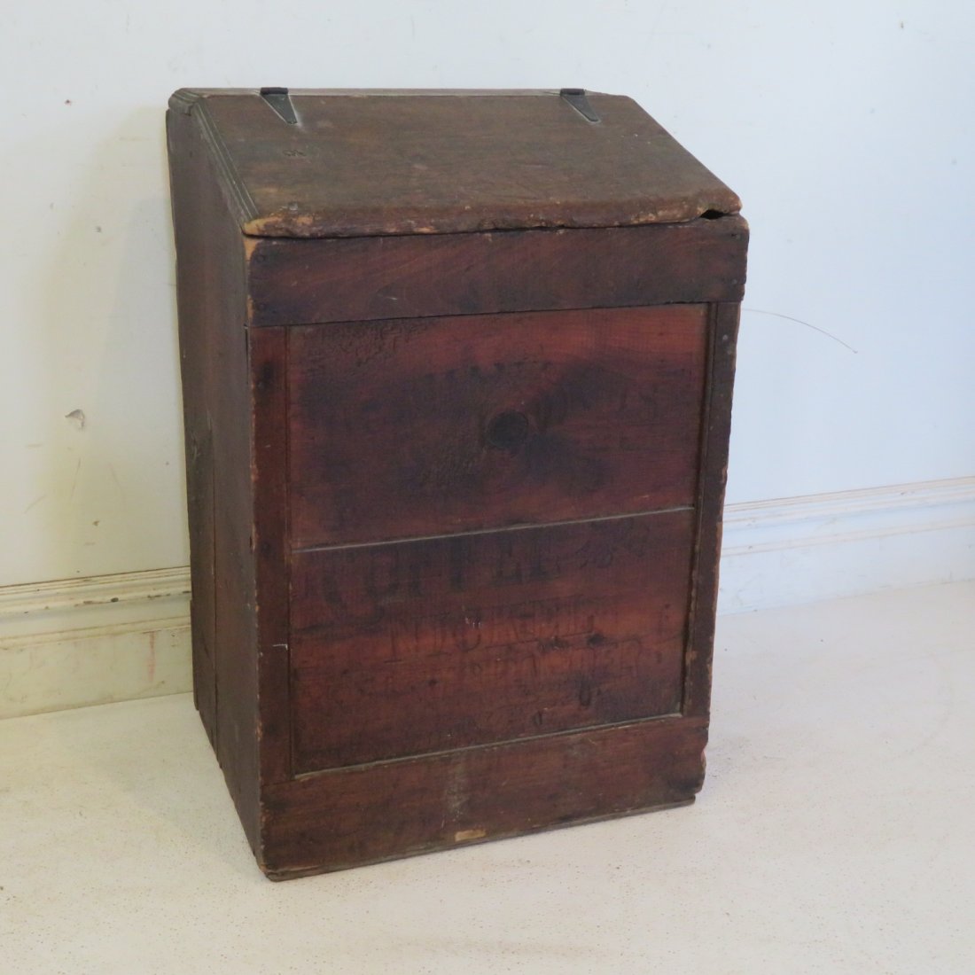 100 lb. old store coffee bin (1 of 5)