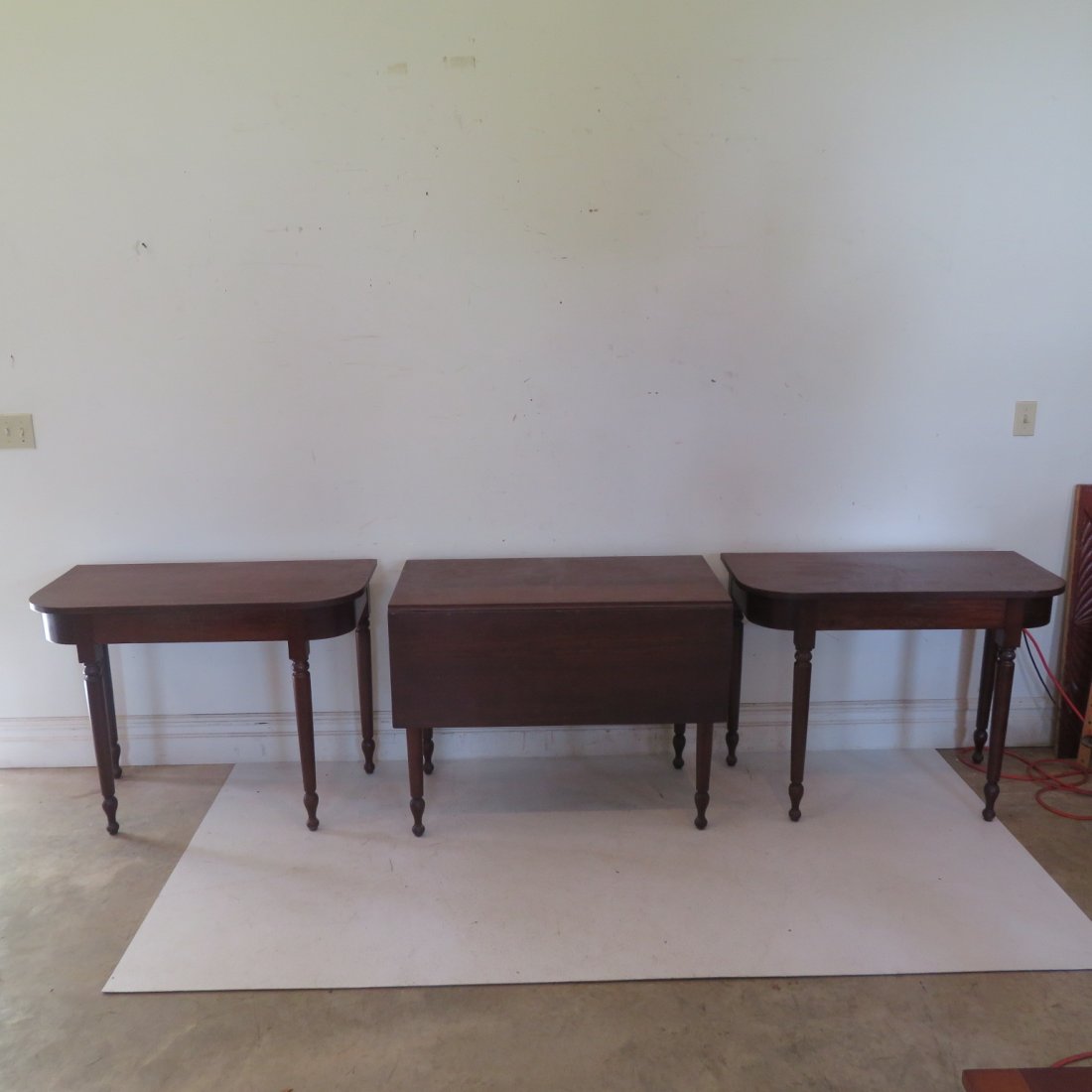 3 pc. Sheraton cherry diminutive banquet table (1 of 4)