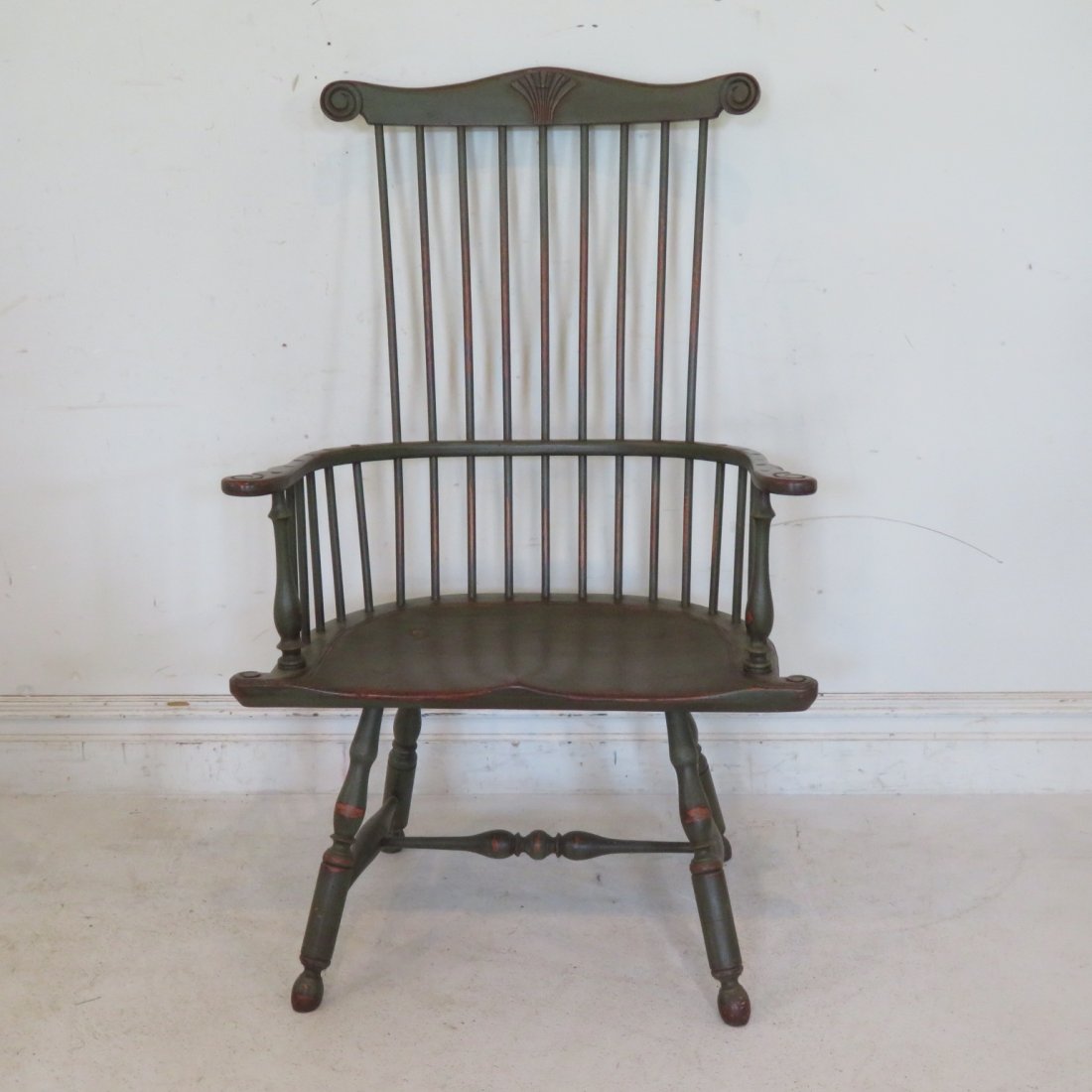 Philadelphia comb back Windsor armchair reproduction (1 of 8)