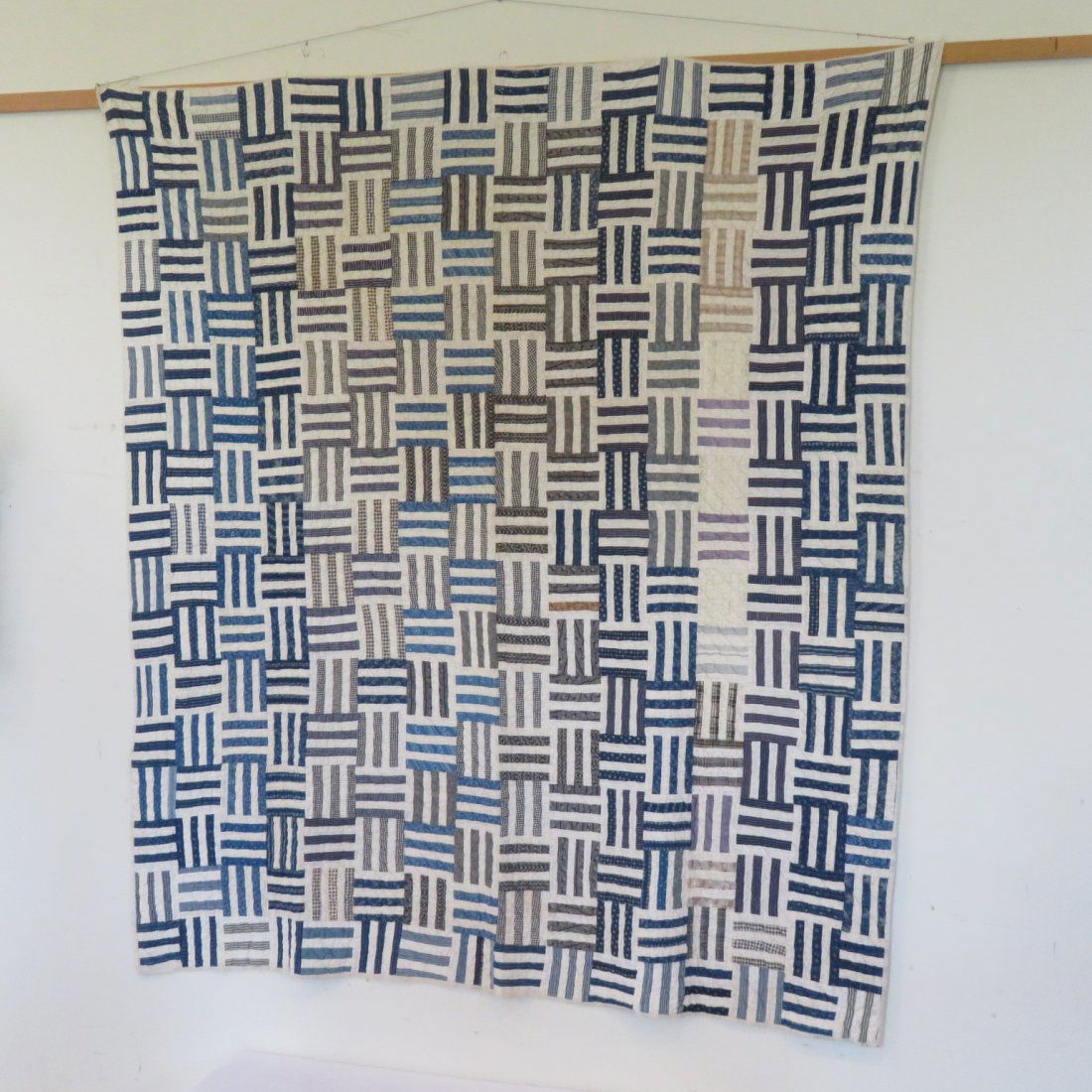 Hand stitched patchwork quilt (1 of 2)