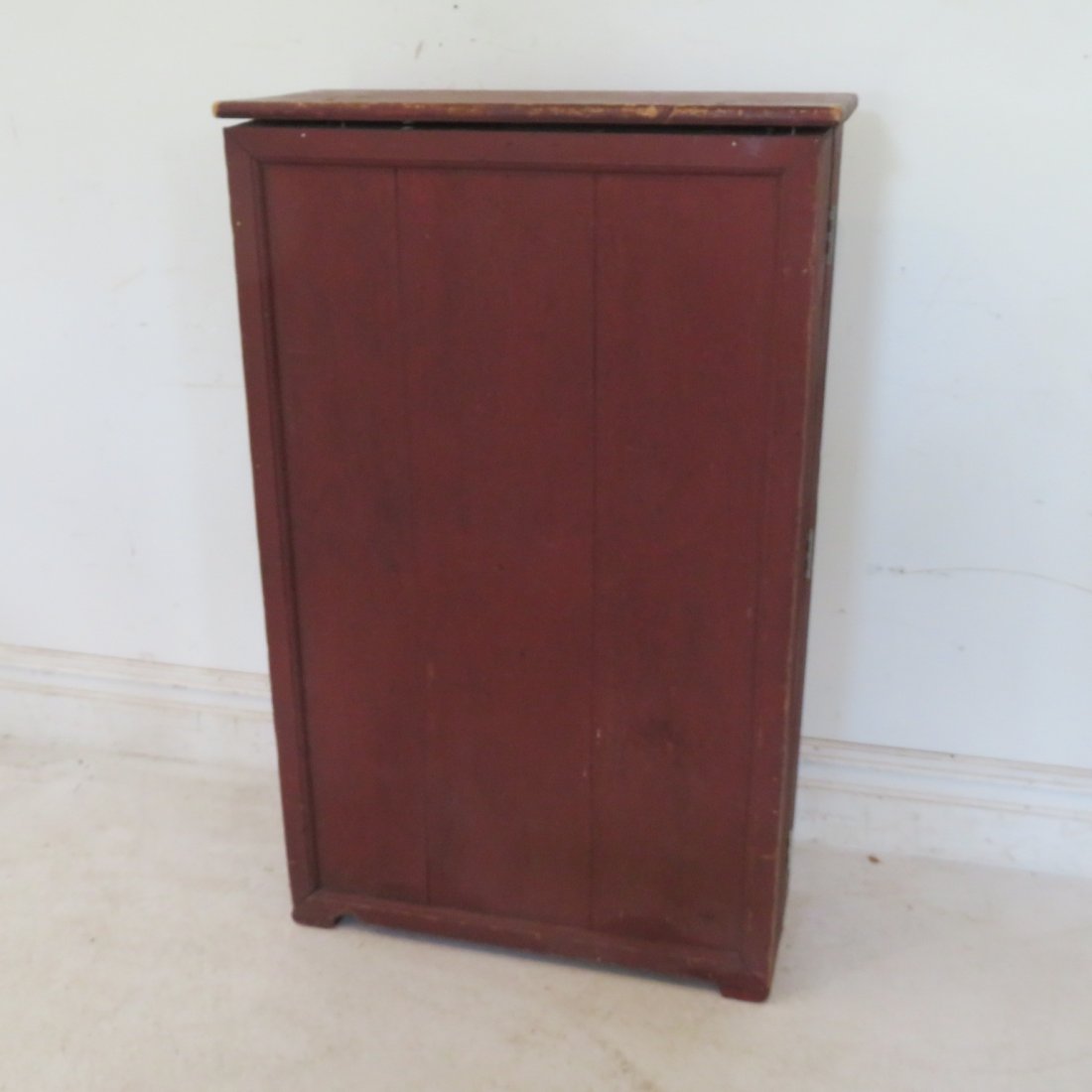 Tool chest cabinet in old red paint (1 of 4)