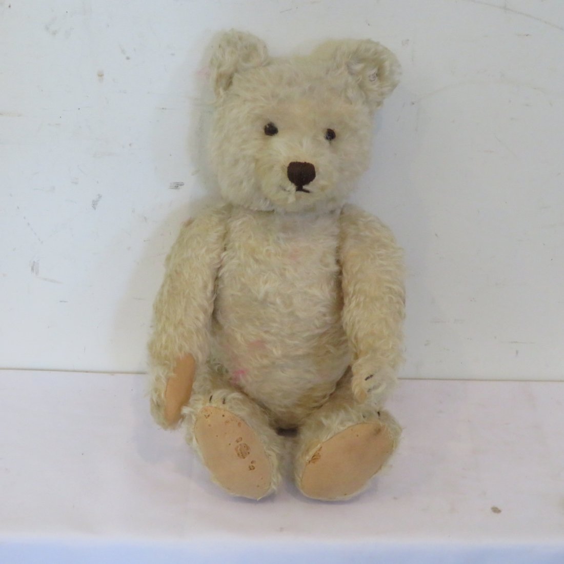 Steiff 19" straw stuffed bear with working growler (1 of 8)