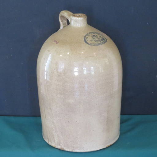 Uhl Pottery Works, Evansville, Ind. Stoneware Jug