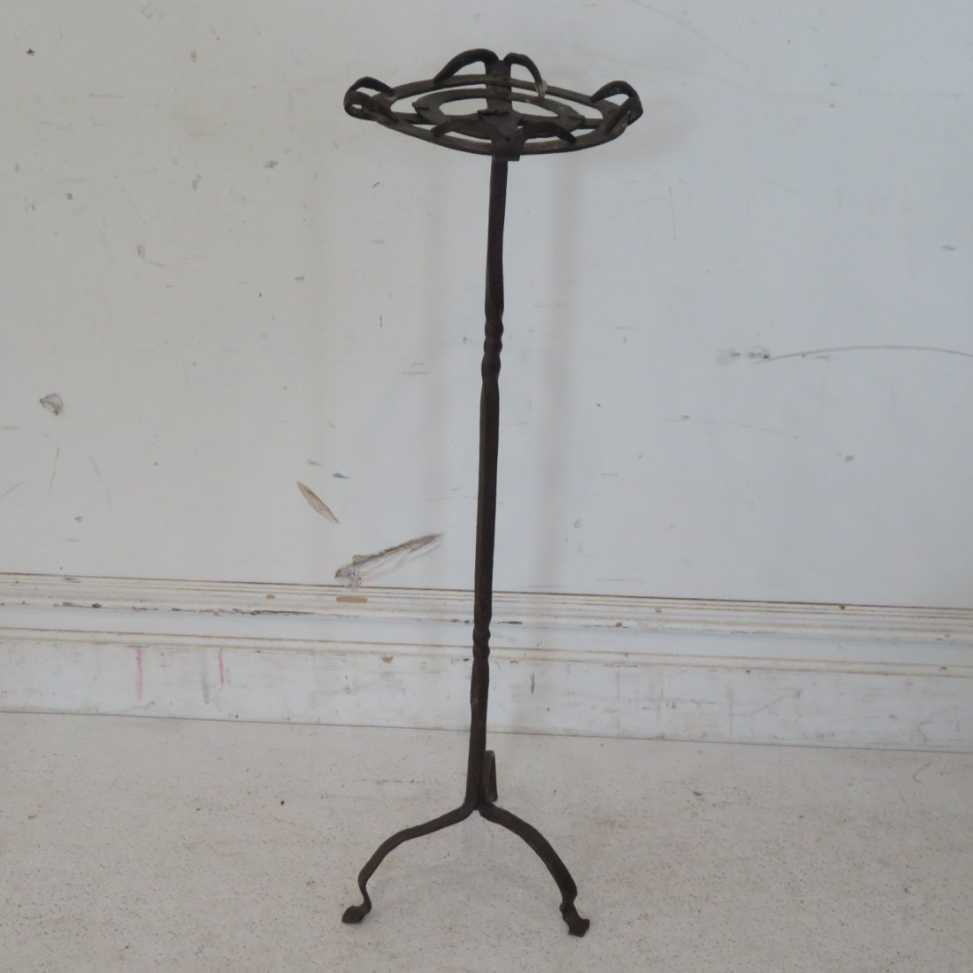 18th century hand wrought iron cresset (1 of 6)