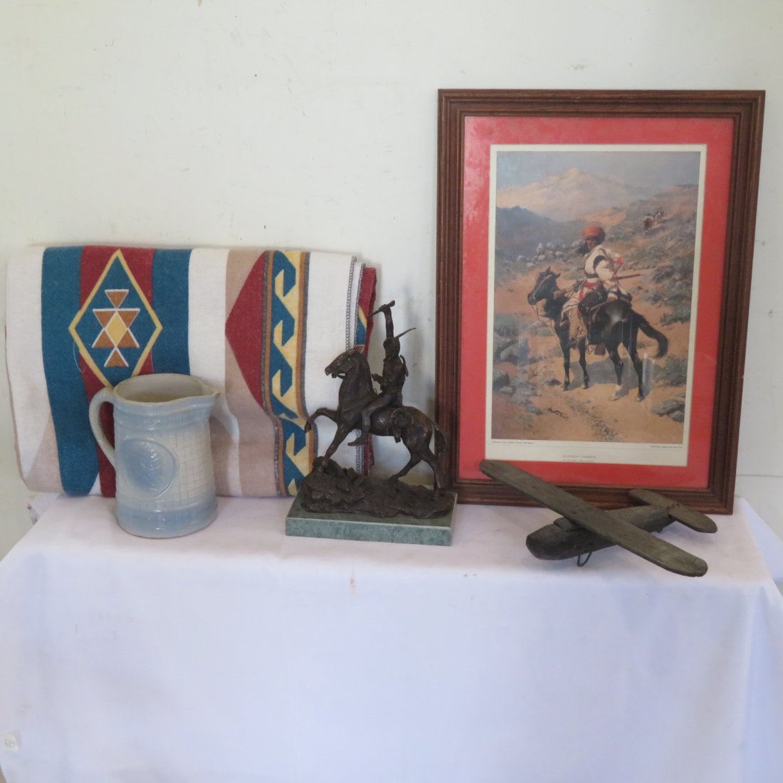 Fredric Remington bronze & other Native American items (1 of 10)