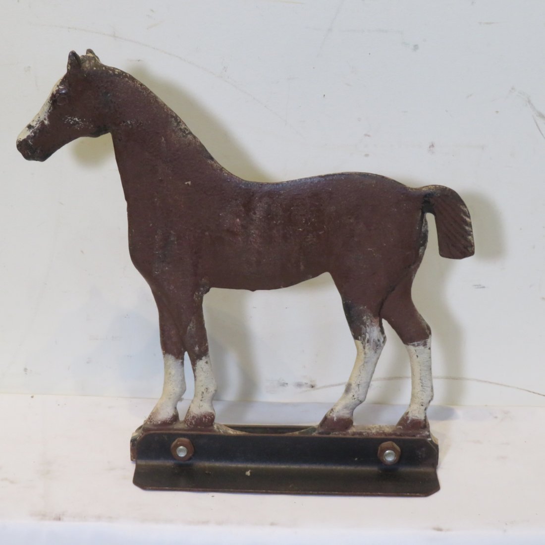 Bobtail horse cast iron windmill weight (1 of 3)
