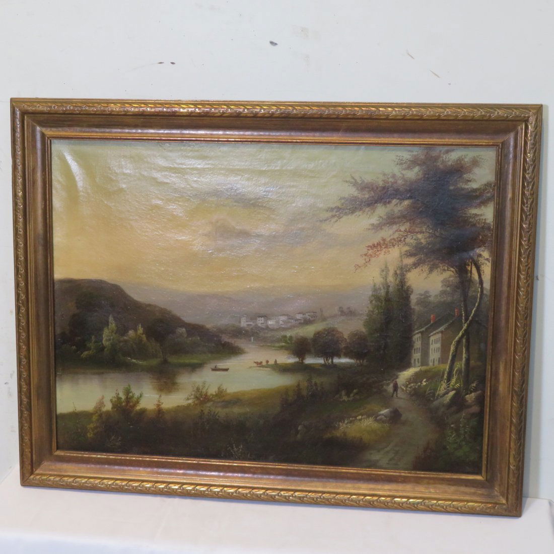 Hudson River Valley School O/C landscape painting (1 of 7)