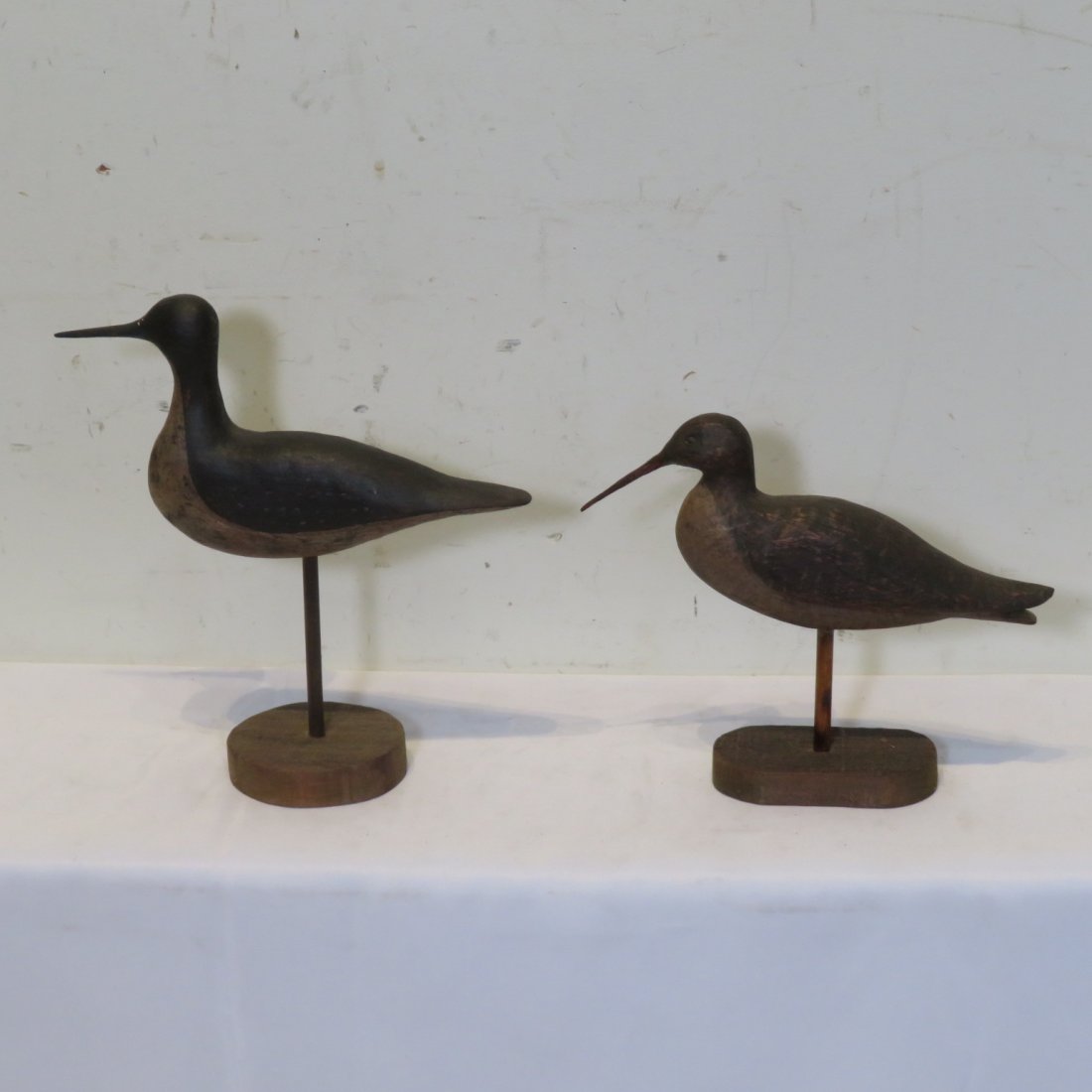 2 wood signed contemporary shorebirds (1 of 6)