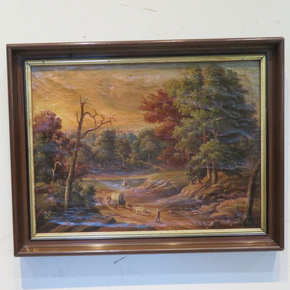 O/C landscape painting unsigned (1 of 6)