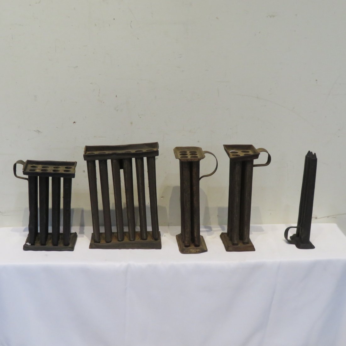 5 tin candlemolds (1 of 5)