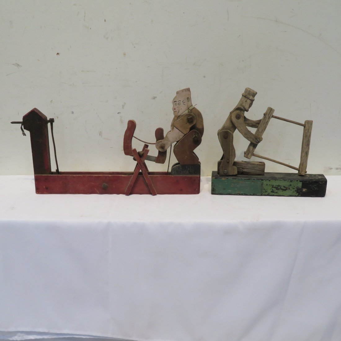 2 folk art wood whirligigs (1 of 6)