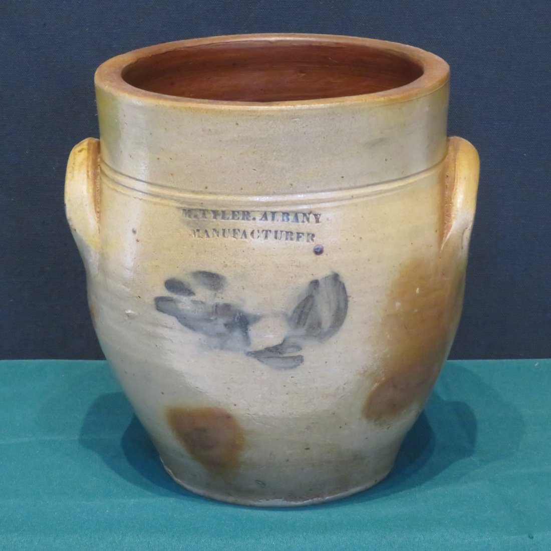 1 gal semi-ovoid stoneware jar w/cobalt blue (1 of 6)