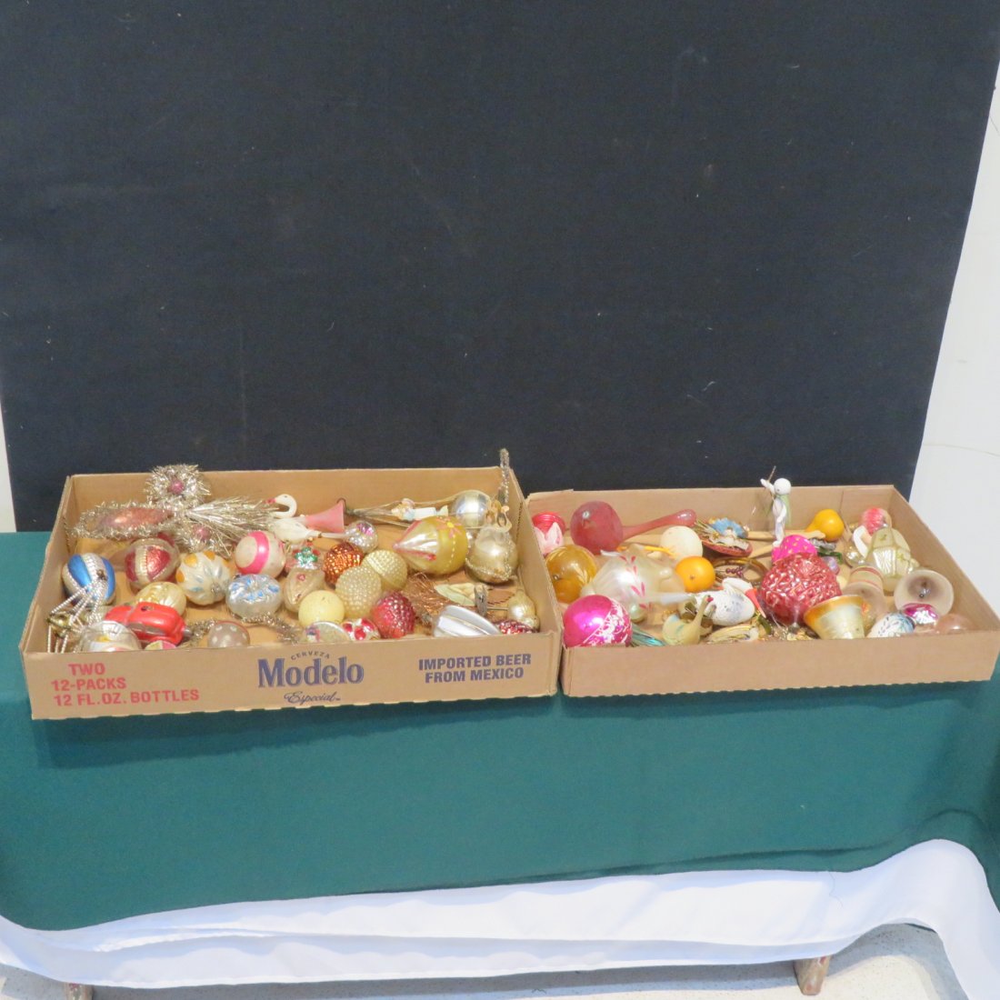 2 boxes of assorted vintage Christmas ornaments (1 of 3)