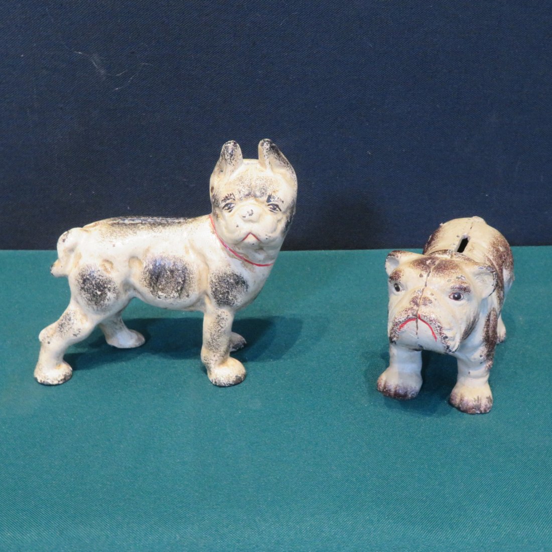 2 cast iron dog still banks (1 of 7)