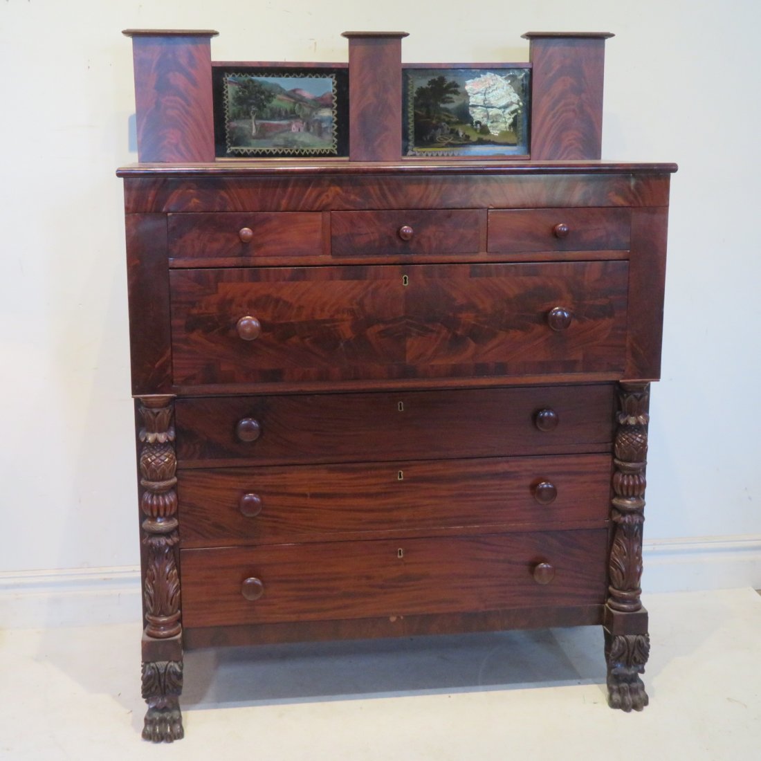 Period Empire 7 drawer chest (1 of 11)