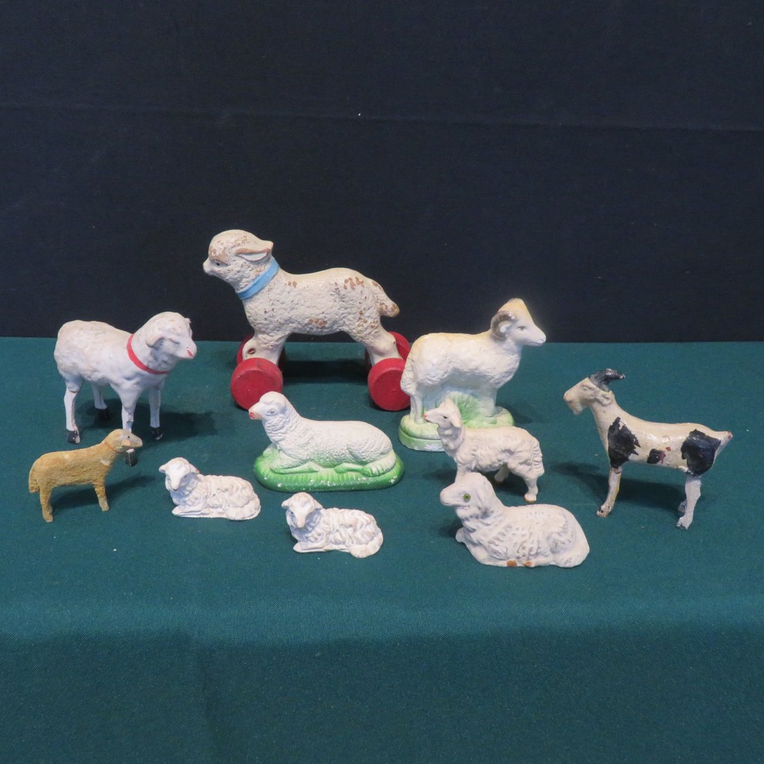 10 animals, plaster , wood, and paper mache (1 of 5)