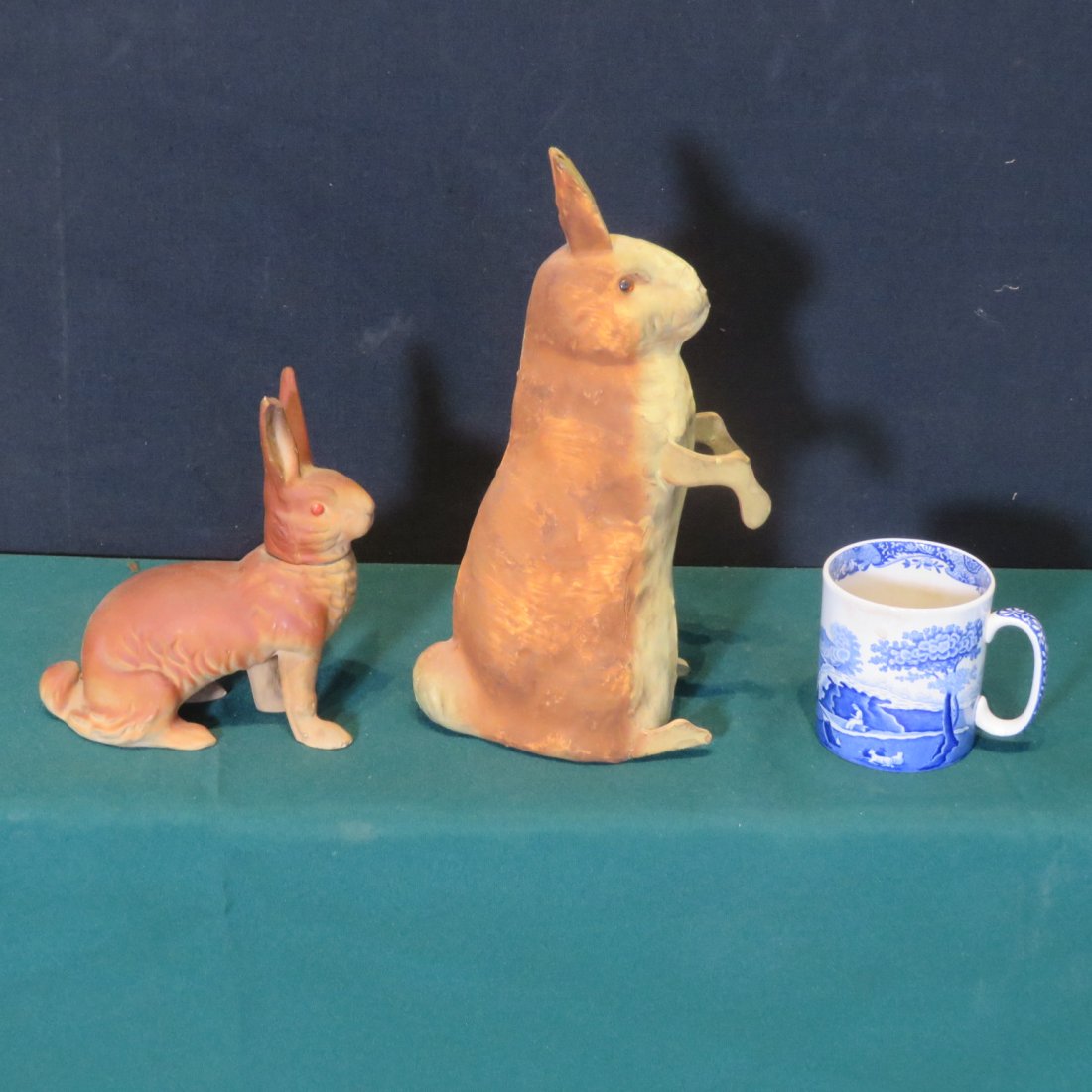 2 paper mache rabbits (1 of 9)