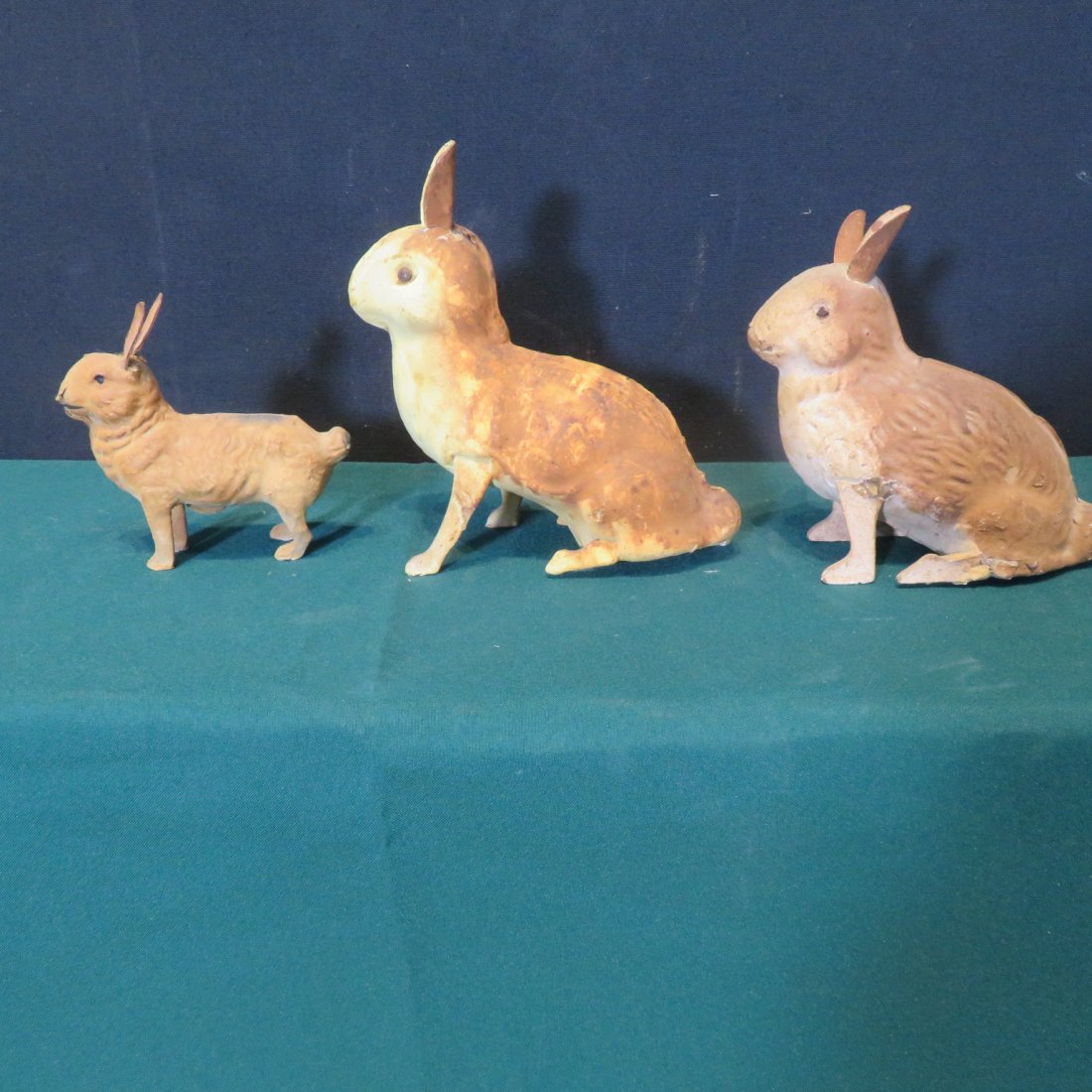 3 paper mache Easter rabbits (1 of 9)