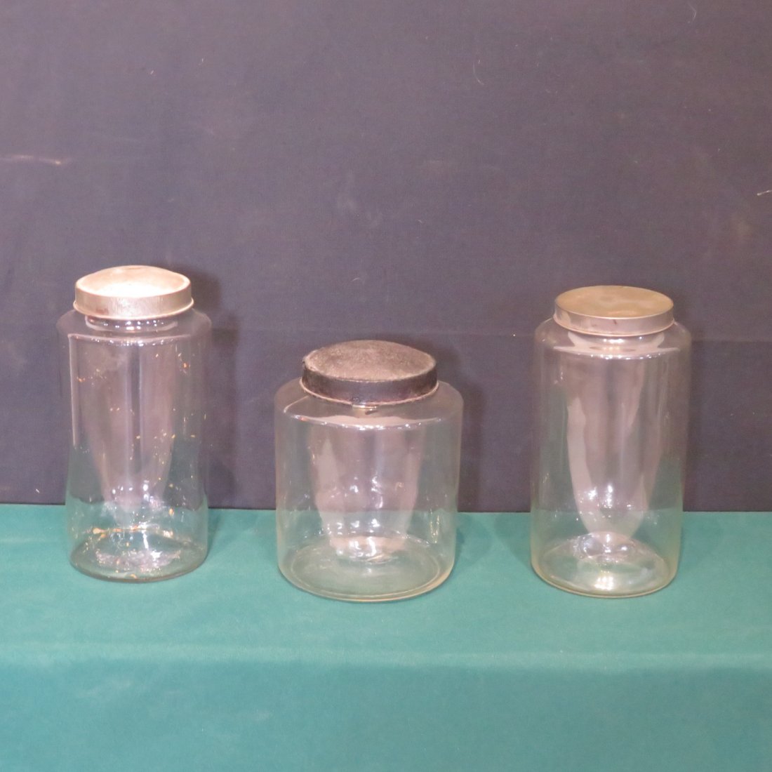 3 glass jars with tin lids (1 of 5)