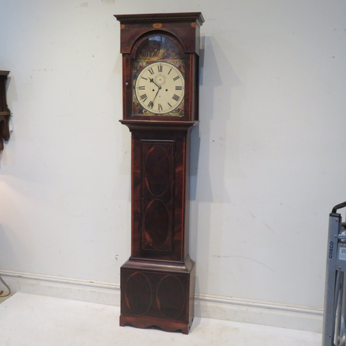 English mahogany tall clock (1 of 11)