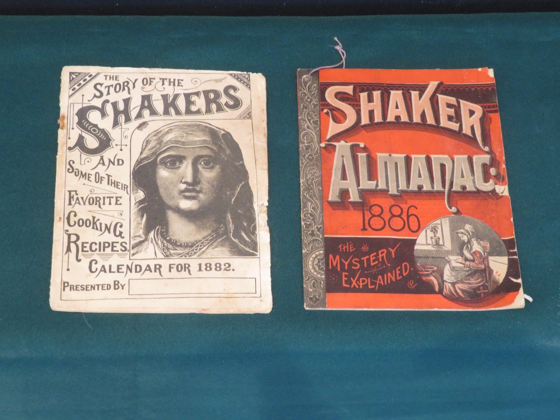 2 Shaker publications -1886 Shaker Almanac and 1882 Shaker Calendar (1 of 5)
