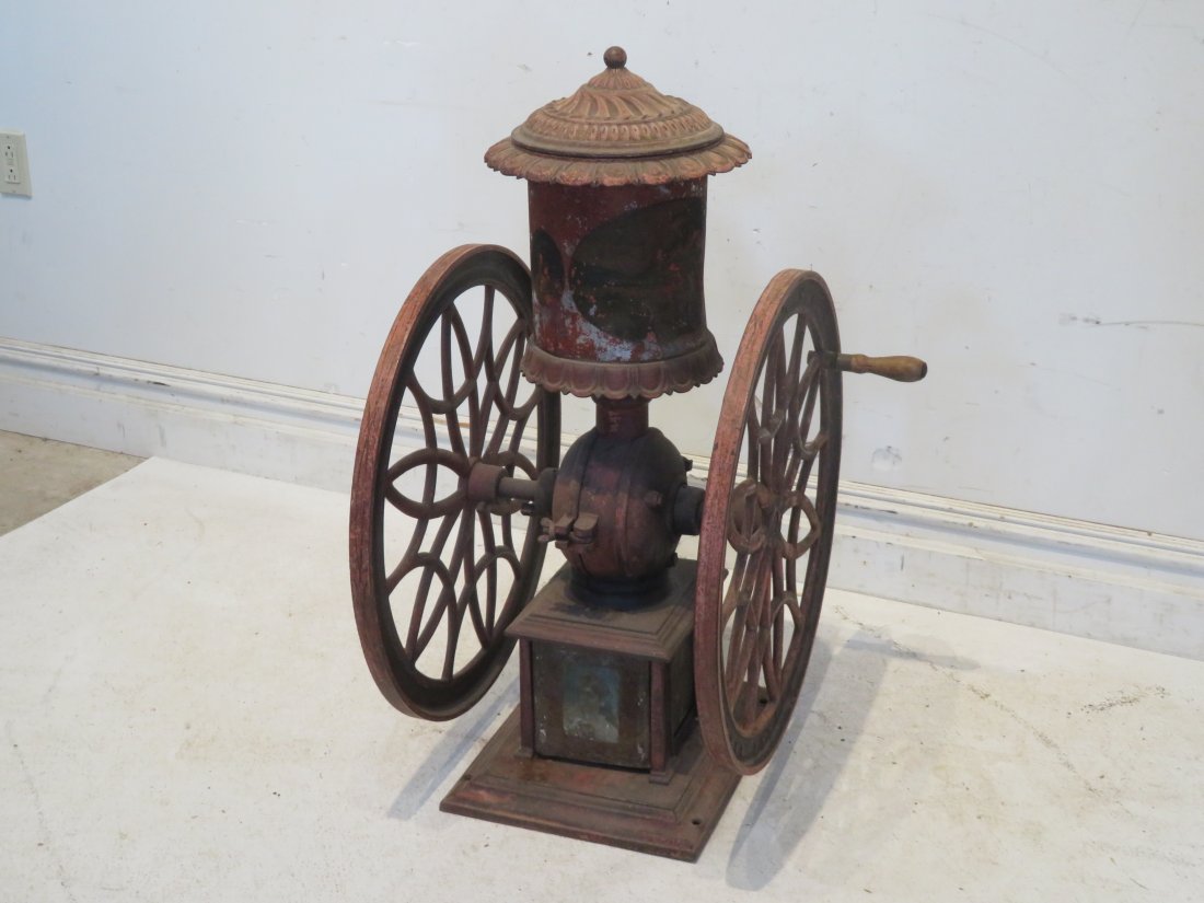 Cast iron Swift double wheel castle type coffee mill (1 of 7)