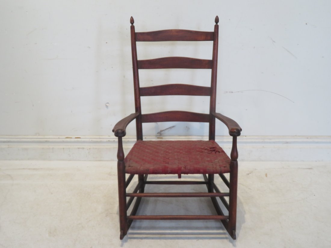 Mt Lebanon NY Shaker rocker signed No. 8 (1 of 7)