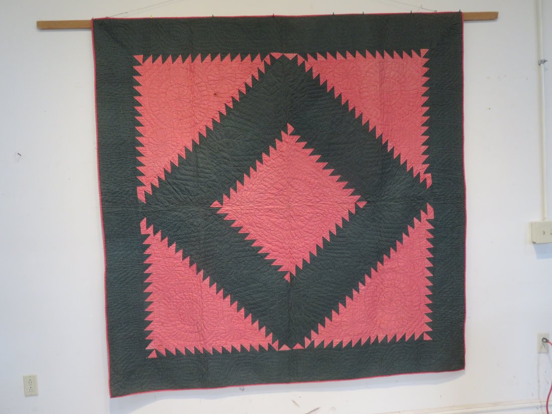 19th century hand-stitched Mennonite quilt (1 of 7)
