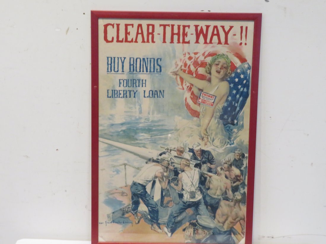 WWI Buy Bonds framed poster (1 of 6)