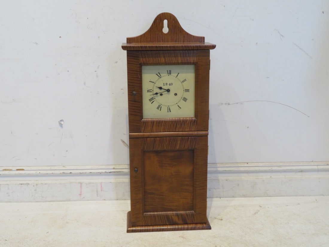 Shaker hand crafted reproduction 1840 wall clock (1 of 4)