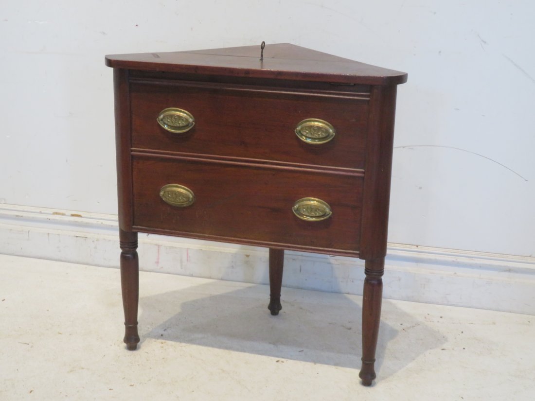 Unique southern walnut corner cellarette (1 of 5)