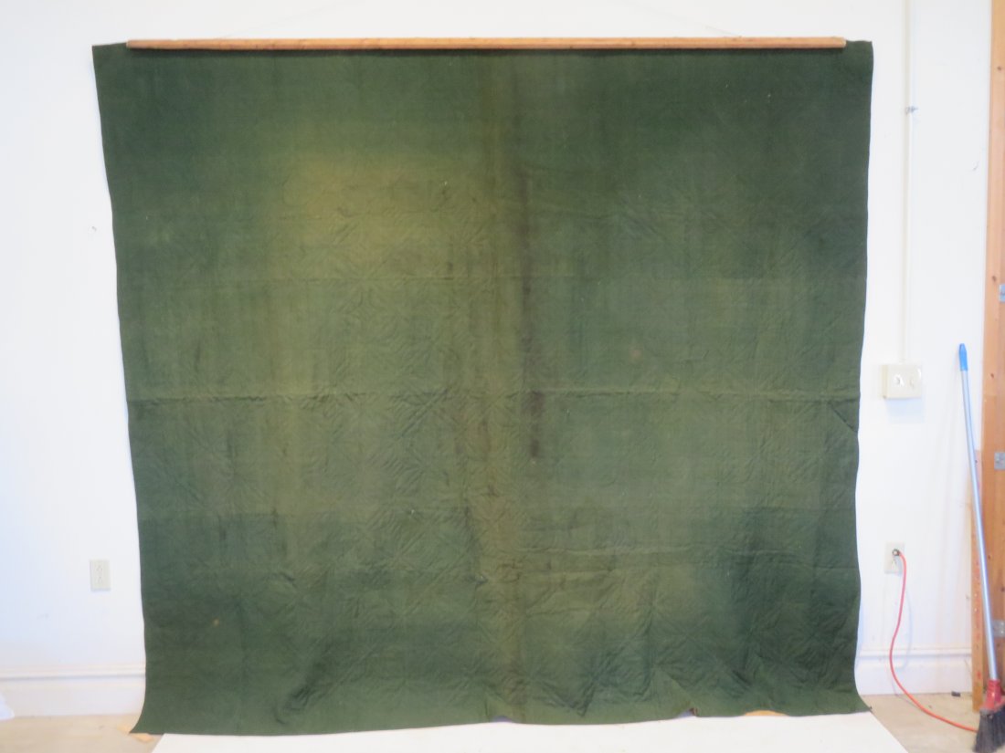 18th century NE Linsey Woolsey dark green (1 of 4)