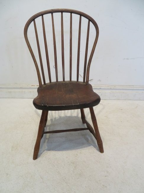 Early 7 spindle NE Windsor side chair with bamboo turnings (1 of 5)