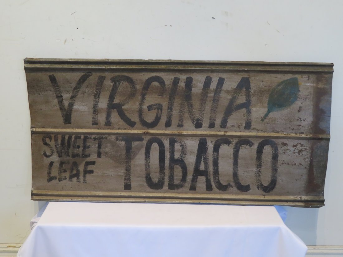 Homemade sign made out of galvanized tin roofing (1 of 4)