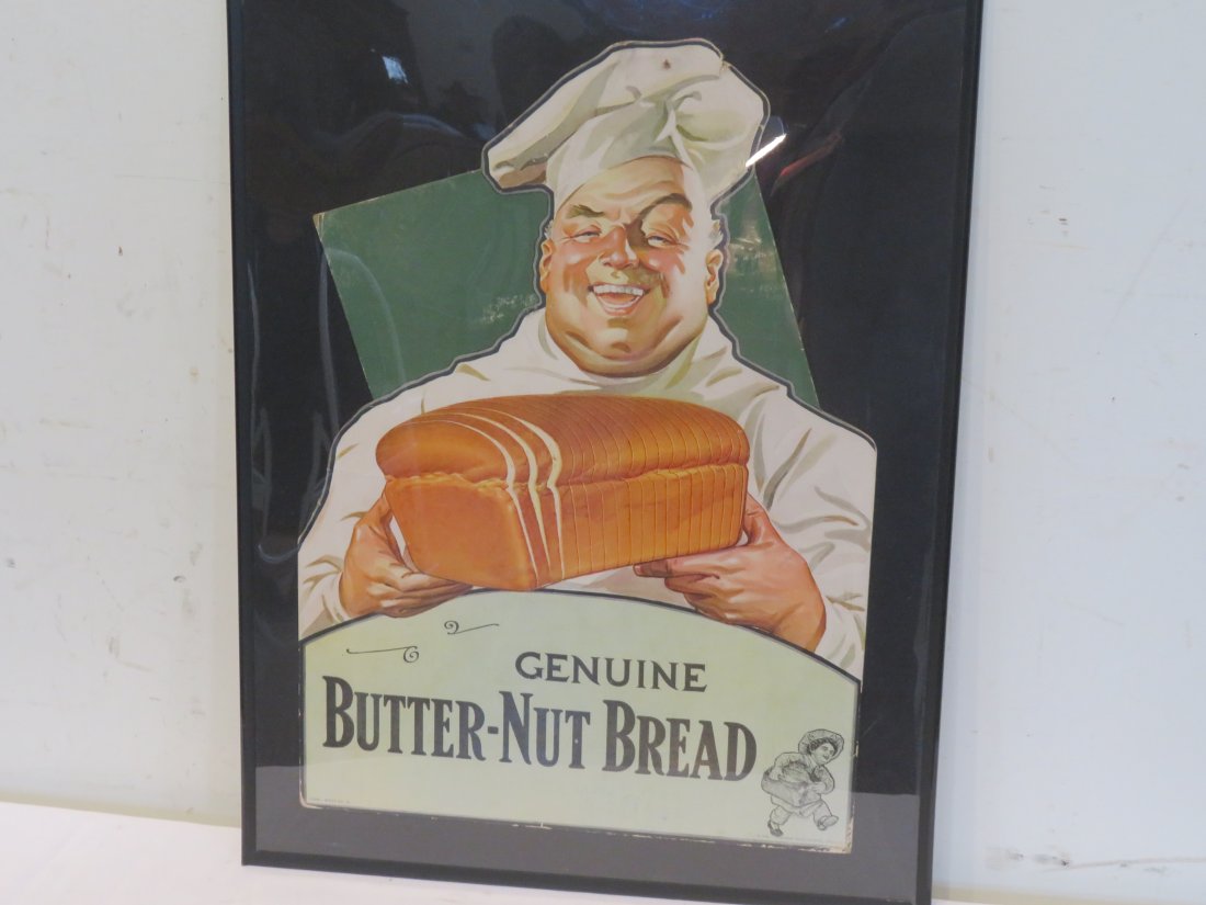 Cardboard Butter-Nut Bread advertisement in cont. frame (1 of 3)