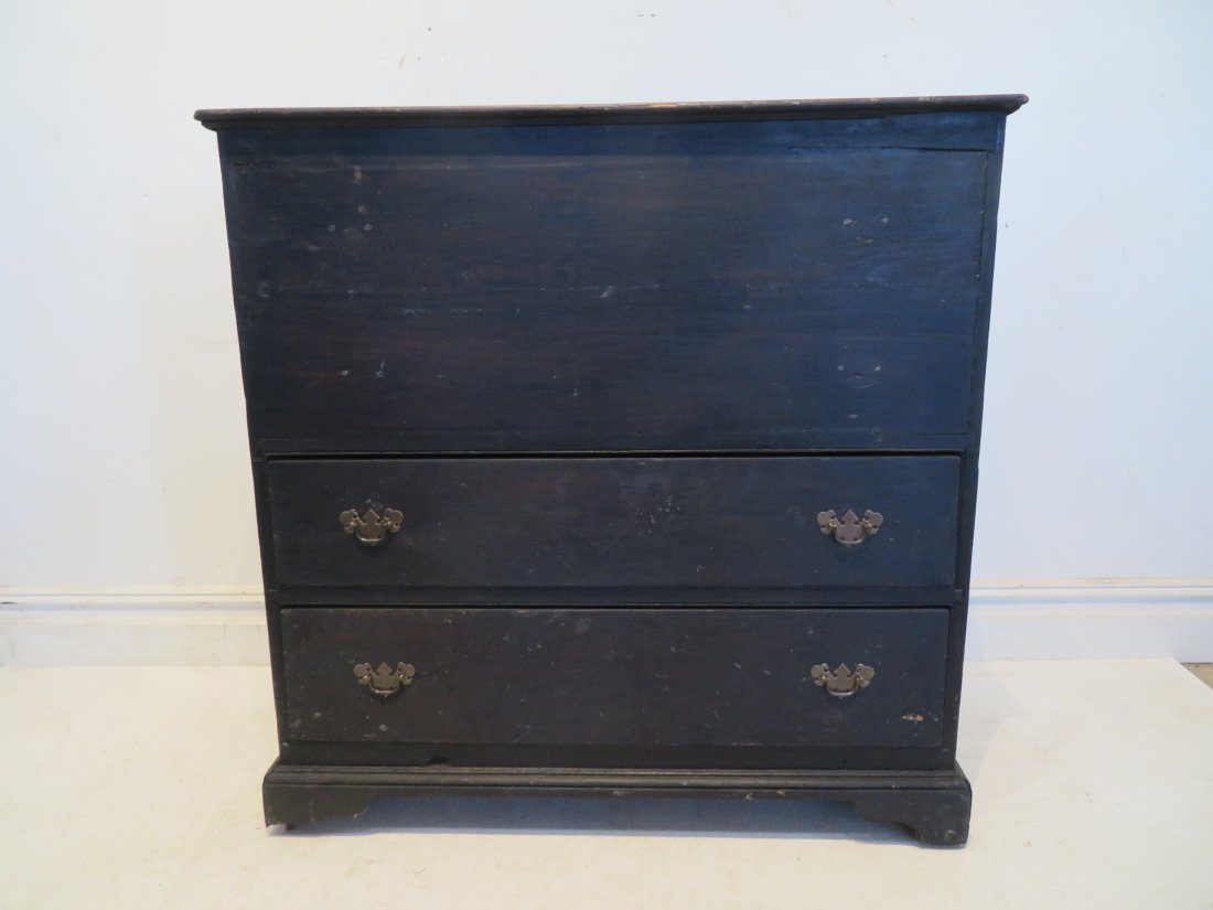 Pine New England 2 drawer blanket chest (1 of 7)
