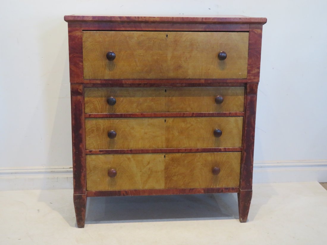 Pa. paint decorated 4 drawer chest (1 of 6)