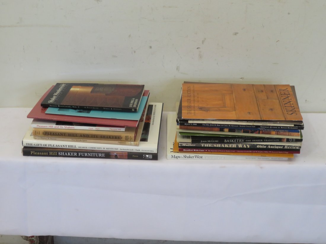 Large group of Shaker reference books (1 of 3)