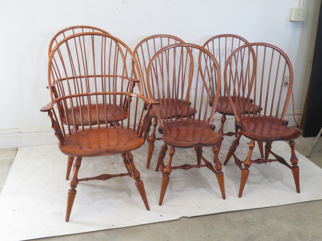 Set of 6 D.R. Dimes Windsor chairs (1 of 6)