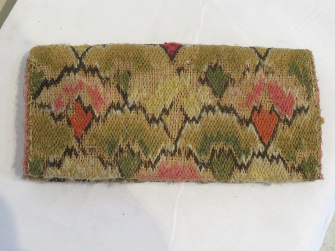 18th century flame stitch purse (1 of 7)