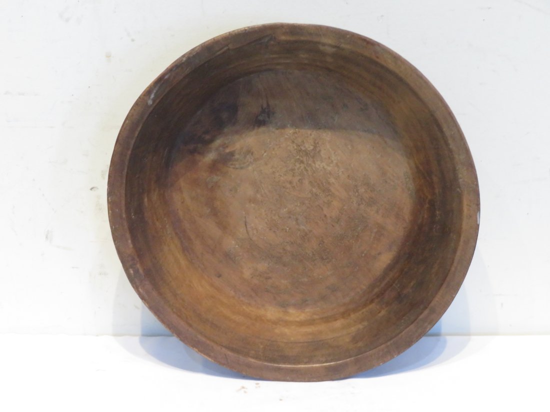 Early 15" wood bowl (1 of 3)