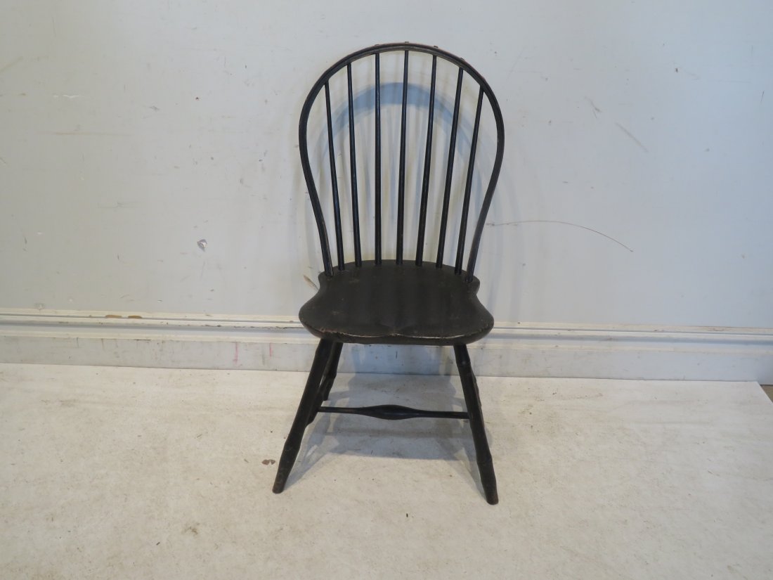18th century New England bow back Windsor side chair (1 of 5)