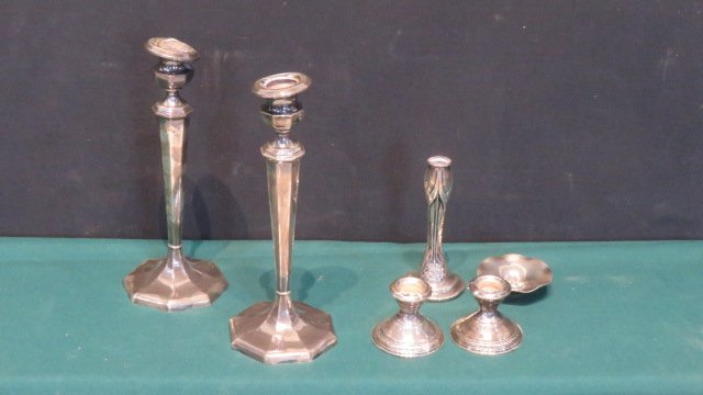 5 Sterling candleholders (1 of 4)