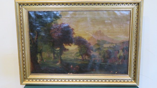 O/C American School landscape painting (1 of 12)